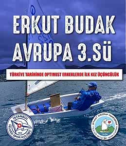 Erkut Budak Avrupa üçüncüsü oldu.